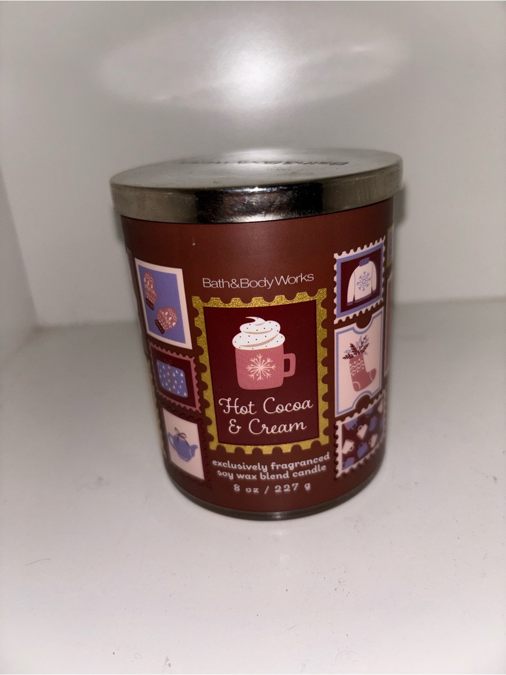 Bath & Body Works Hot Cocoa & Cream Soy Candle - Brown